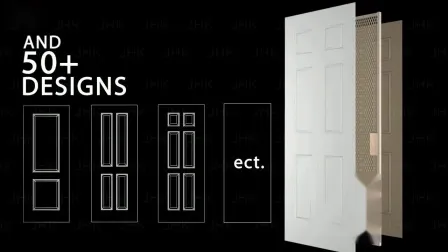 高品質のプレハング白竹 JHK バスルームドア